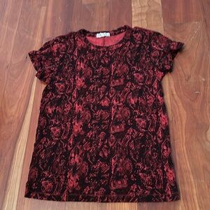 Rag & bone snake print cotton tee